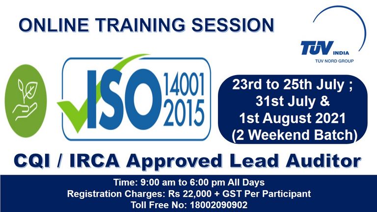 LEAD AUDITOR TUV India Online Training Services TUV India