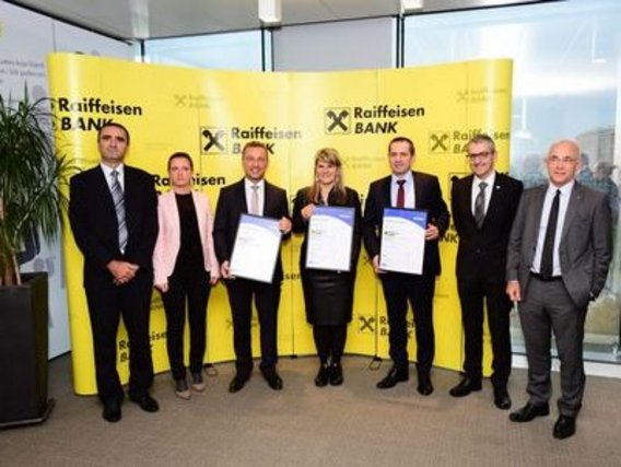 Raiffeisen banci uručen ISO certifikat za kvalitetu 9001:2015