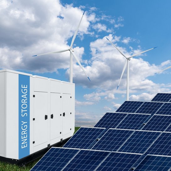 Solaranlage und Energiespeicher